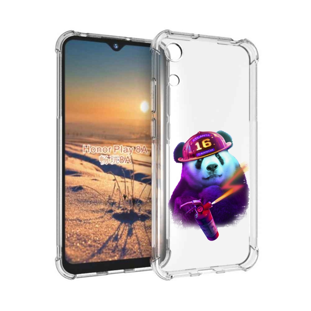 

Чехол бампер MyPads Яркая панда детский для Honor 8A, Прозрачный, Tocco