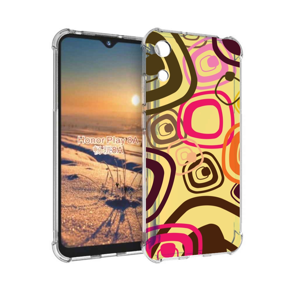 

Чехол бампер MyPads абстракция-на-желтом-фоне для Honor 8A, Прозрачный, Tocco