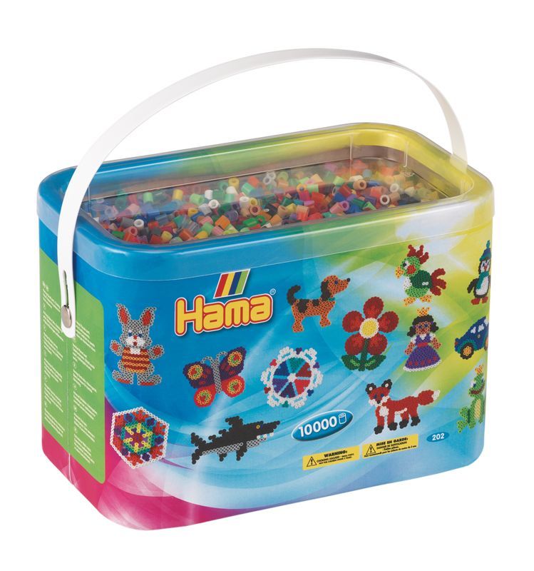 

Бусинки для термомозаики Hama 10000 шт. 52 цв. 202-68