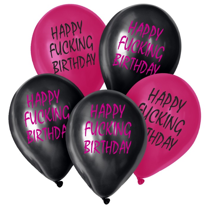 

Шар латексный 12" Happy birthday,50 шт.