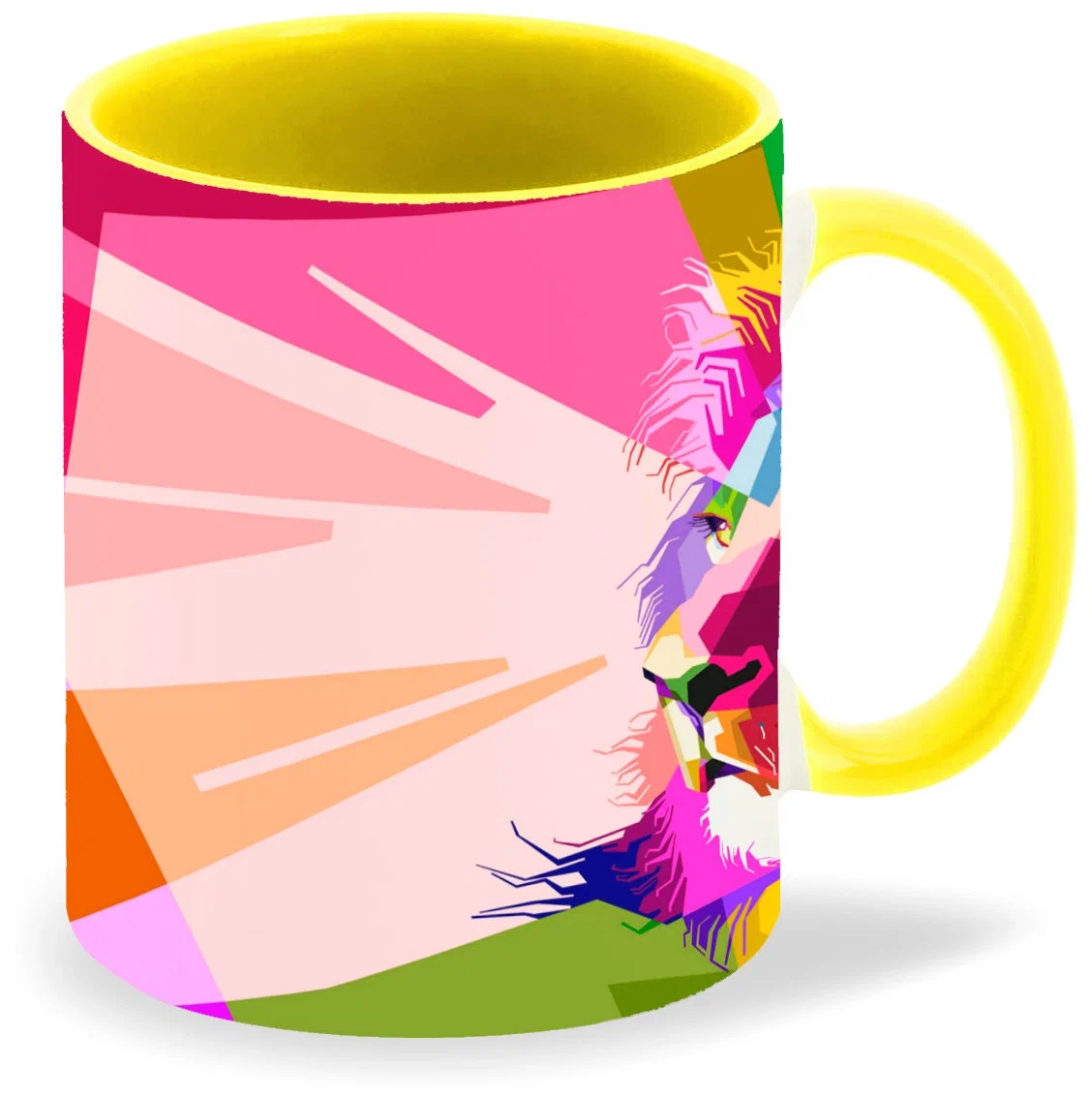 

Кружка CoolPodarok Лев красочный арт