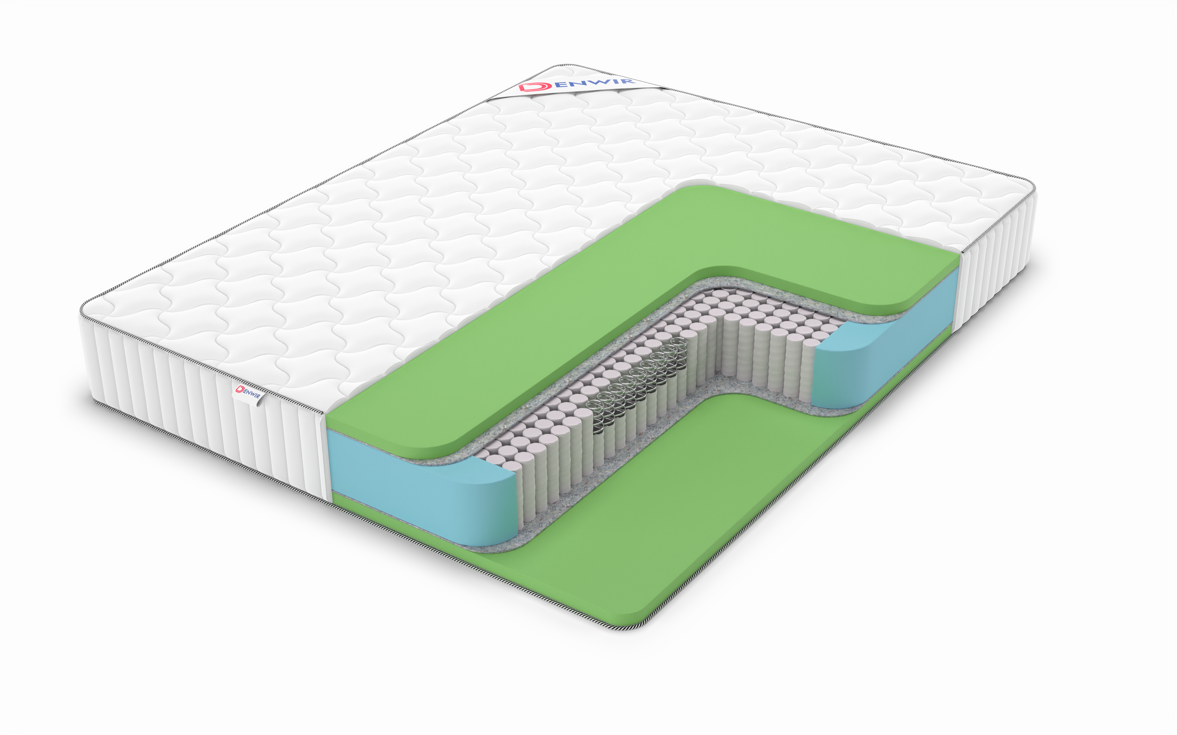 

Матрас пружинный DENWIR CLASSIC FOAM S1000 /chstmat_CFS1000_60x180, Белый, CLASSIC FOAM S1000