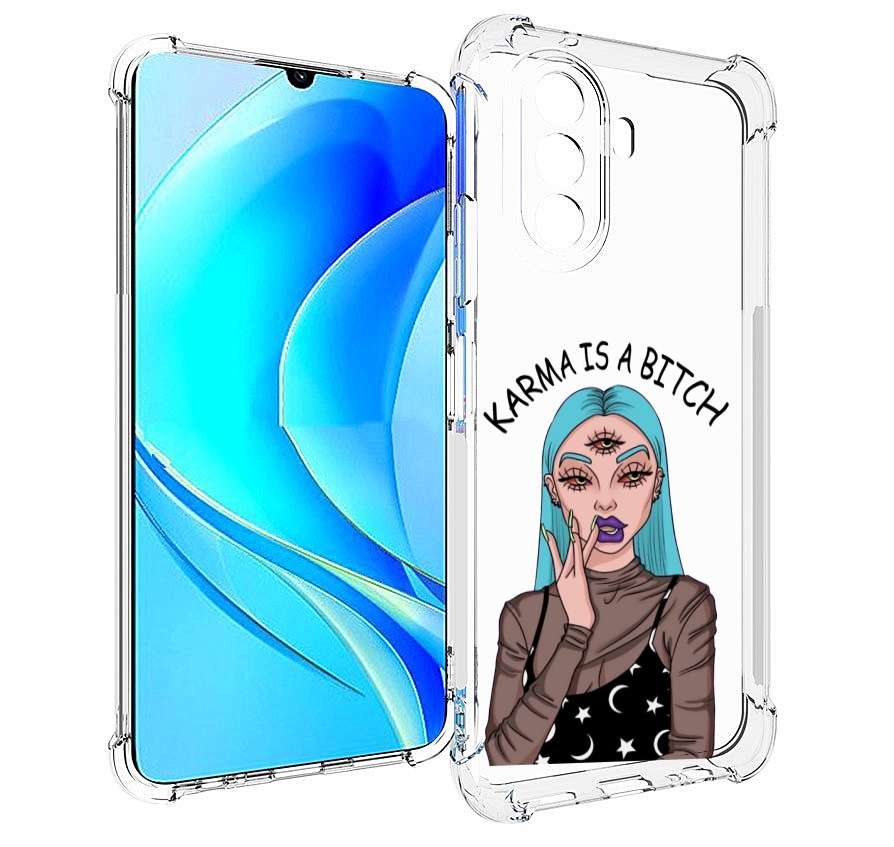 

Чехол MyPads плохая-карма женский для Huawei Nova Y70 / Nova Y70 Plus (MGA-LX9N), Прозрачный, Tocco