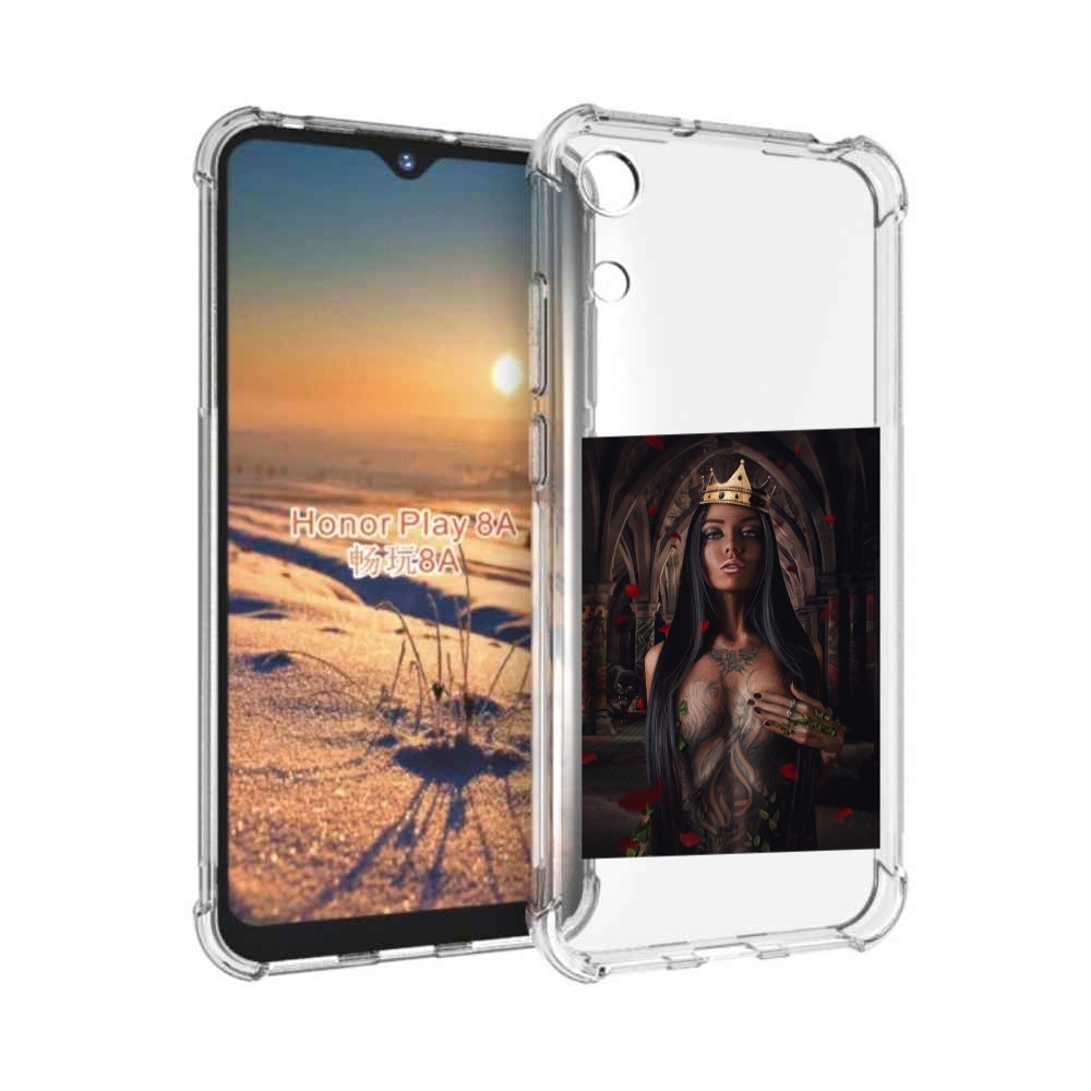 Чехол бампер MyPads багровый-пик для Honor 8A