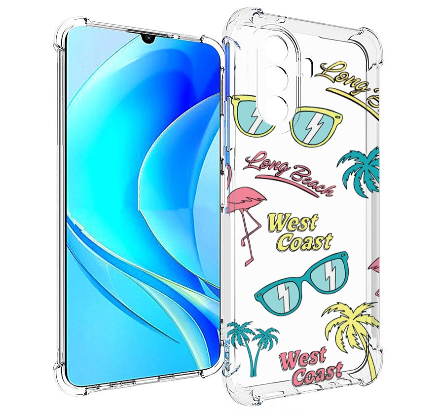 

Чехол MyPads пляжные-декорации для Huawei Nova Y70 / Nova Y70 Plus (MGA-LX9N), Прозрачный, Tocco