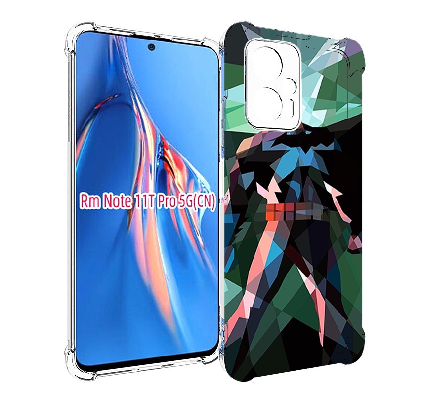 

Чехол MyPads полигональный-бэтмен-арт для Xiaomi Redmi Note 11T Pro / 11T Pro Plus / Po..., Прозрачный, Tocco