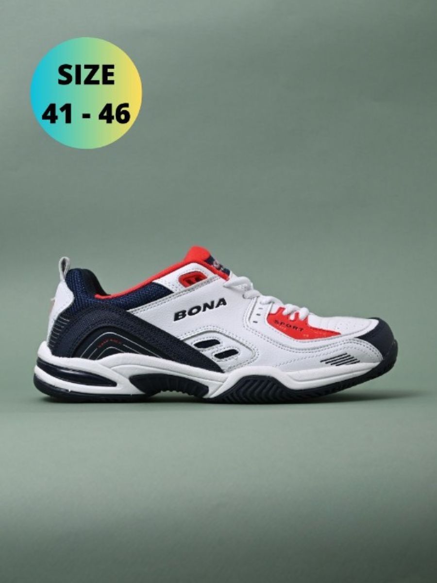 

Кроссовки мужские Bona Padel белые 45 RU, Белый, Padel