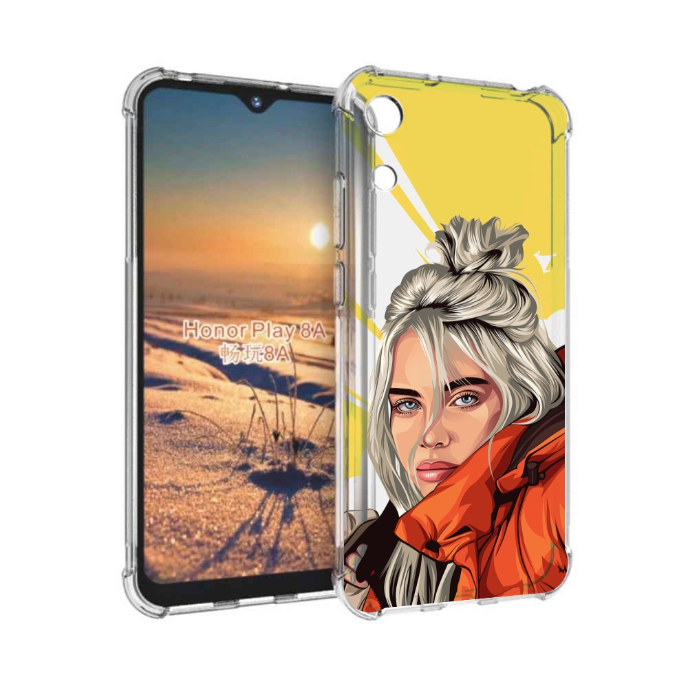 

Чехол бампер MyPads билли-айлиш-в-куртке для Honor 8A, Прозрачный, Tocco