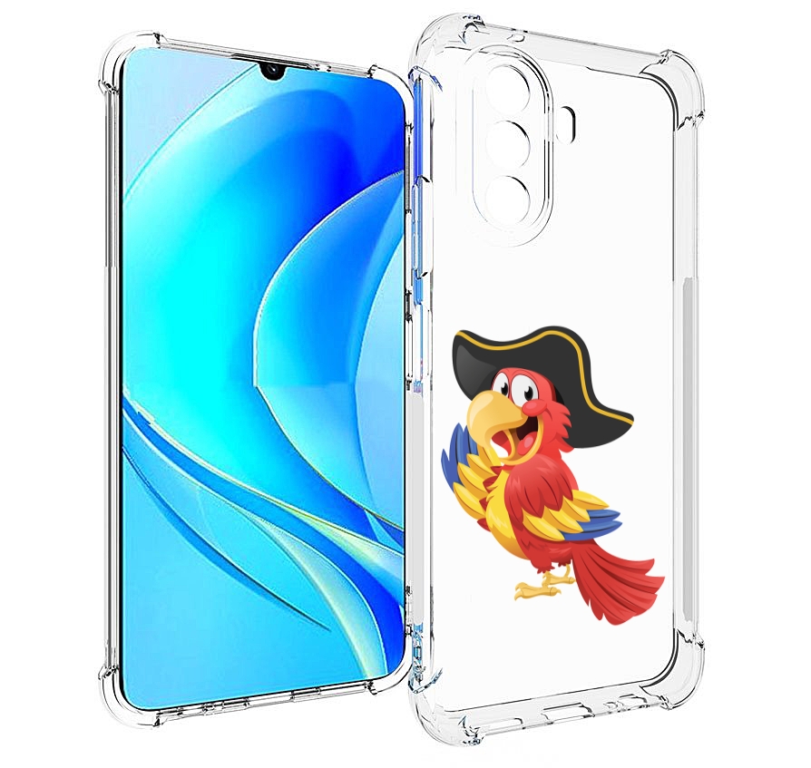 

Чехол MyPads попугай-пират для Huawei Nova Y70 / Nova Y70 Plus (MGA-LX9N), Прозрачный, Tocco