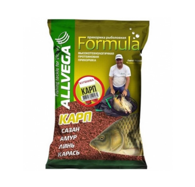 Прикормка Allvega Formula Carp Strawberry 0,9кг