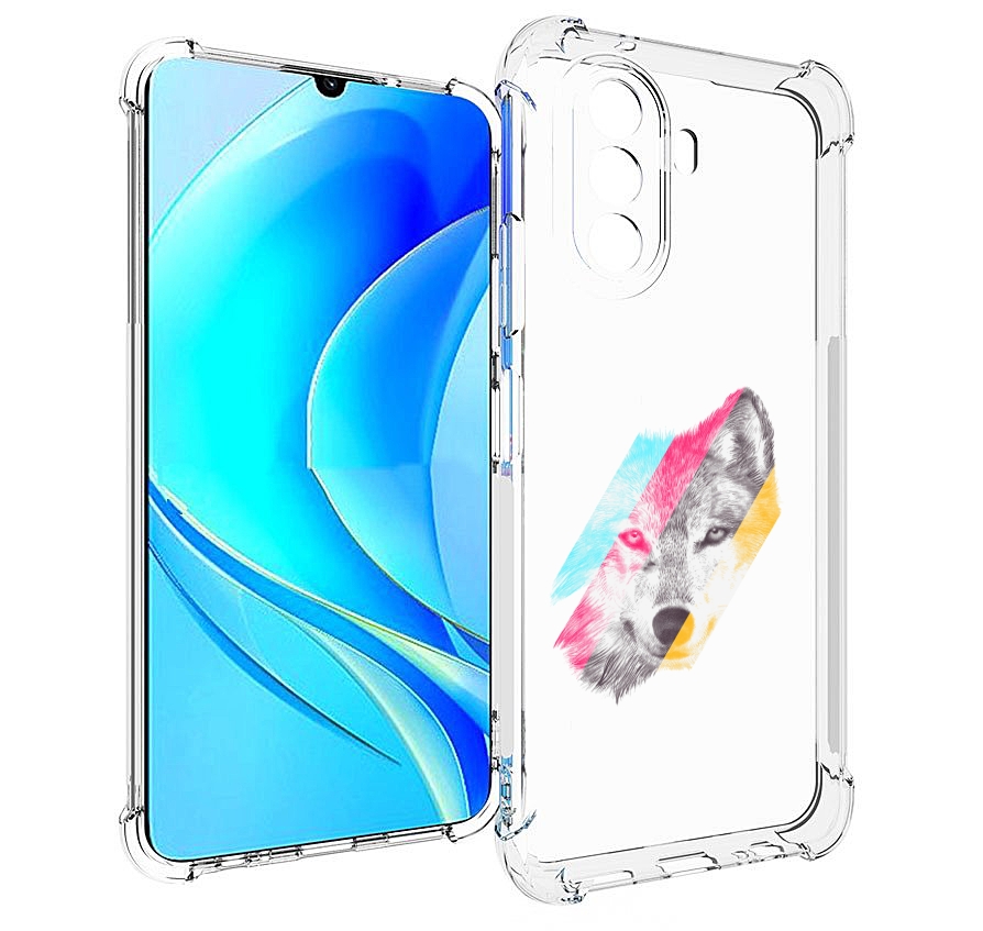 

Чехол MyPads волк градиент для Huawei Nova Y70 / Nova Y70 Plus (MGA-LX9N), Прозрачный, Tocco