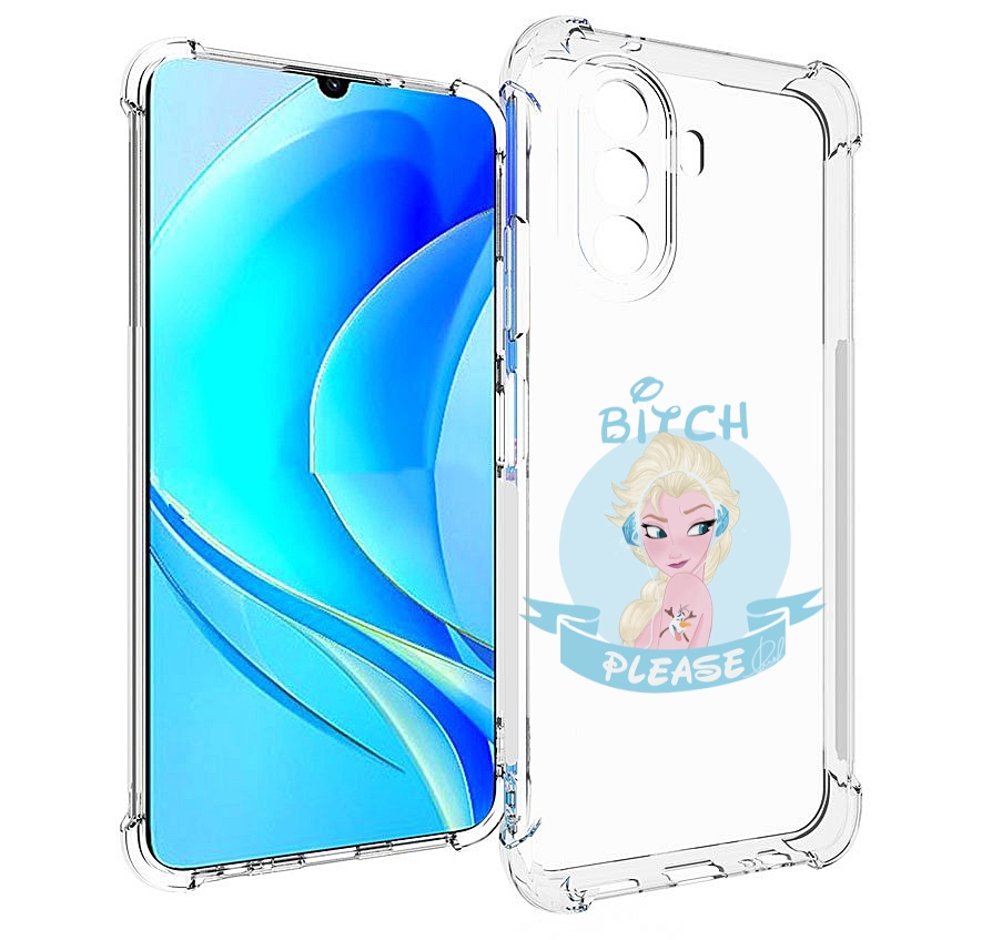 

Чехол MyPads принцесса-из-холодного-сердца женский для Huawei Nova Y70 / Nova Y70 Plus, Прозрачный, Tocco