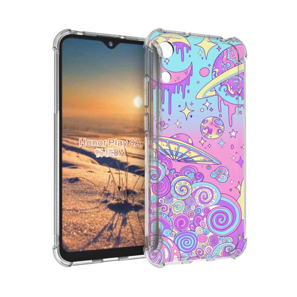 

Чехол бампер MyPads ванильные планеты для Honor 8A, Прозрачный, Tocco