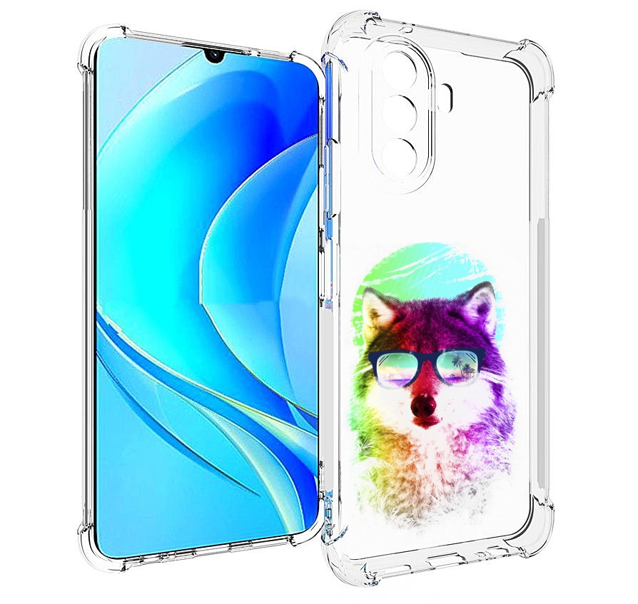 

Чехол MyPads радужный волк детский для Huawei Nova Y70 / Nova Y70 Plus (MGA-LX9N), Прозрачный, Tocco