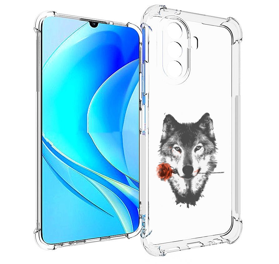 

Чехол MyPads волк с розой для Huawei Nova Y70 / Nova Y70 Plus (MGA-LX9N) / Huawei Enjoy 50, Прозрачный, Tocco