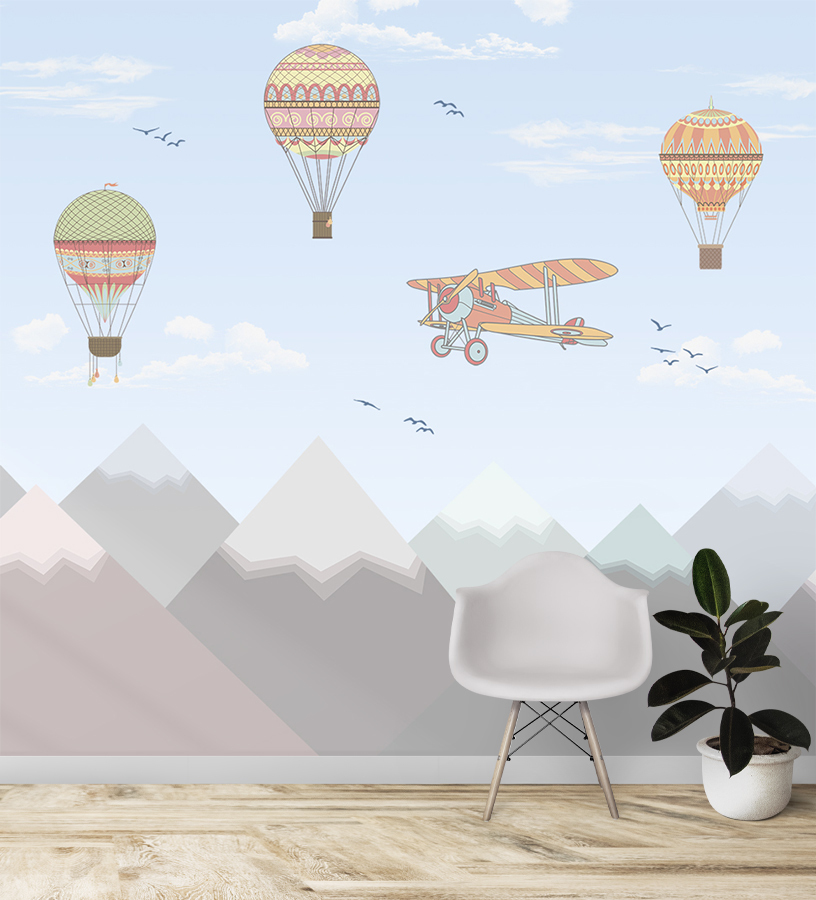 

Фотообои Dekos Аэропланы. Воздушные шары 291х270см, Аэропланы. Воздушные шары