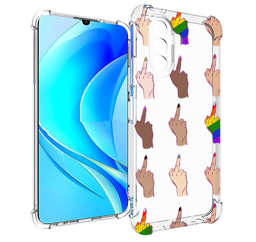

Чехол MyPads разноцветные-руки для Huawei Nova Y70 / Nova Y70 Plus (MGA-LX9N), Прозрачный, Tocco