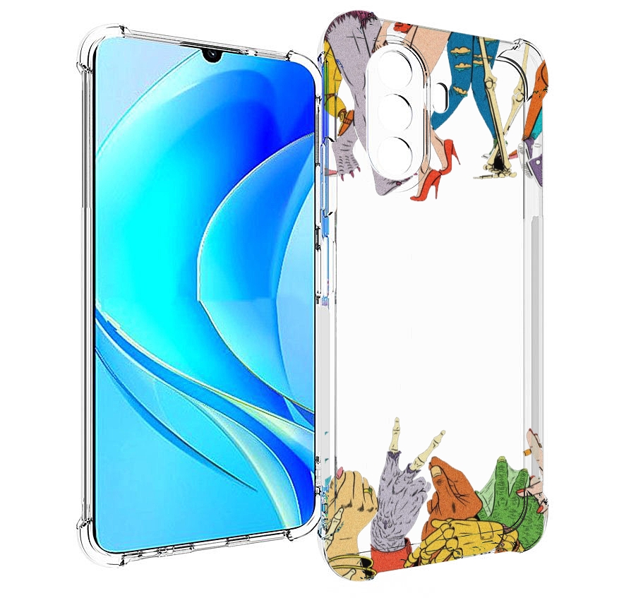 

Чехол MyPads разные персонажи пальчики для Huawei Nova Y70 / Nova Y70 Plus (MGA-LX9N), Прозрачный, Tocco