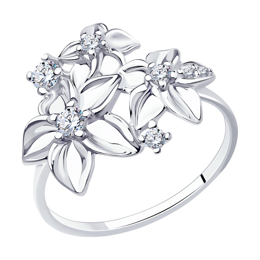 

Кольцо из серебра с фианитом р. , Diamant 94-110-01637-2, 94-110-01637-2