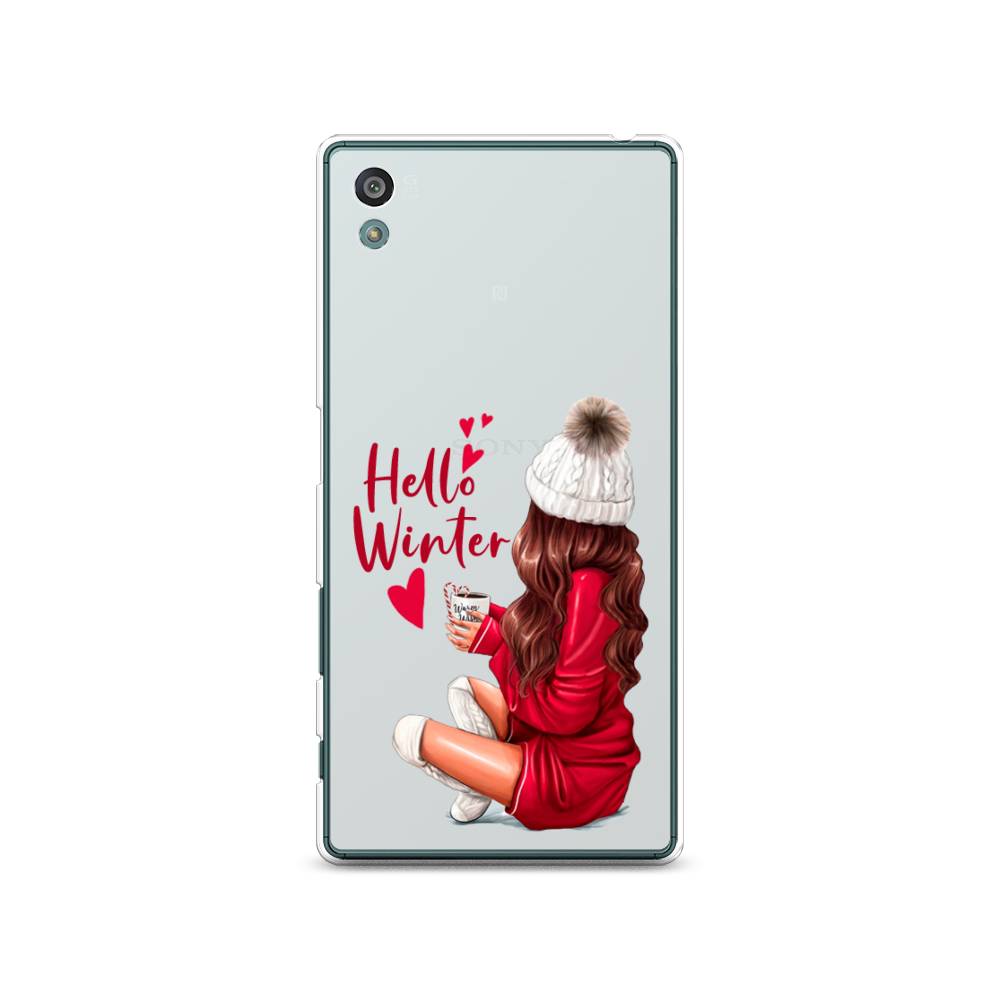 

Чехол на Sony Xperia Z5 (Z5 Dual) "Hello winter", Красный;белый;коричневый, 52150-5