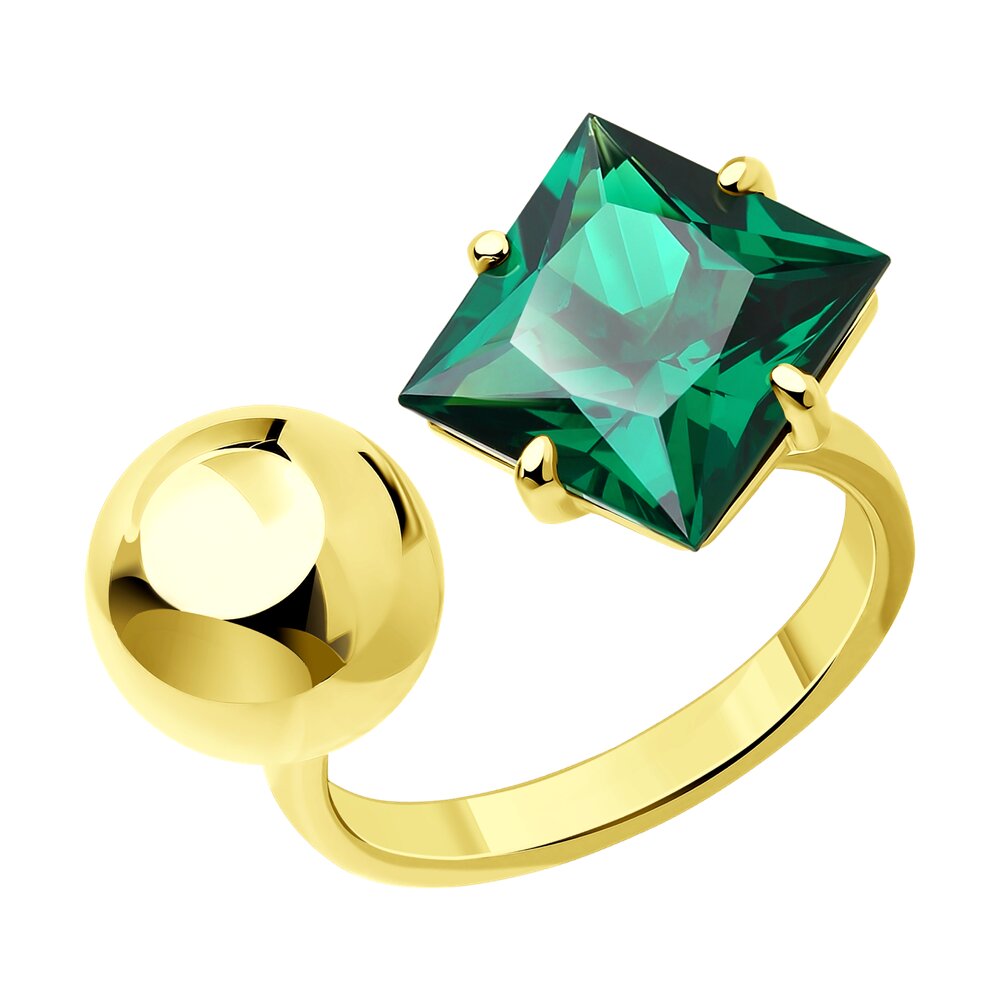 

Кольцо из серебра с ситаллом искусственным р.  Diamant 93-310-01624-1, 93-310-01624-1