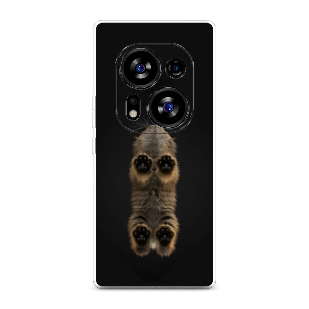 

Чехол Awog на Tecno Phantom X2"Кошачьи лапки", Черный, 303350-1