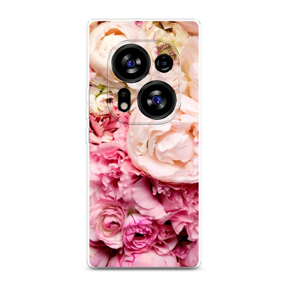

Чехол Awog на Tecno Phantom X2"Пионы яркие", Розовый, 303350-8