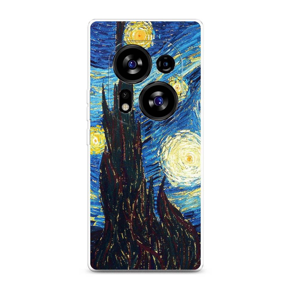

Чехол Awog на Tecno Phantom X2"Ван Гог Звездная ночь", Желтый, 303350-9