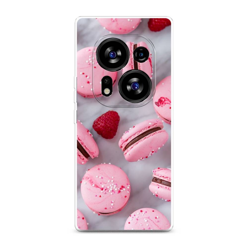 

Чехол Awog на Tecno Phantom X2"Макарони с малиной", Серый;розовый, 303350-10