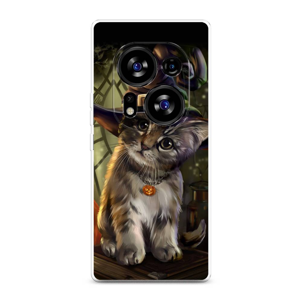

Чехол Awog на Tecno Phantom X2"Кот на Хэллоуин", Зеленый;серый, 303350-2