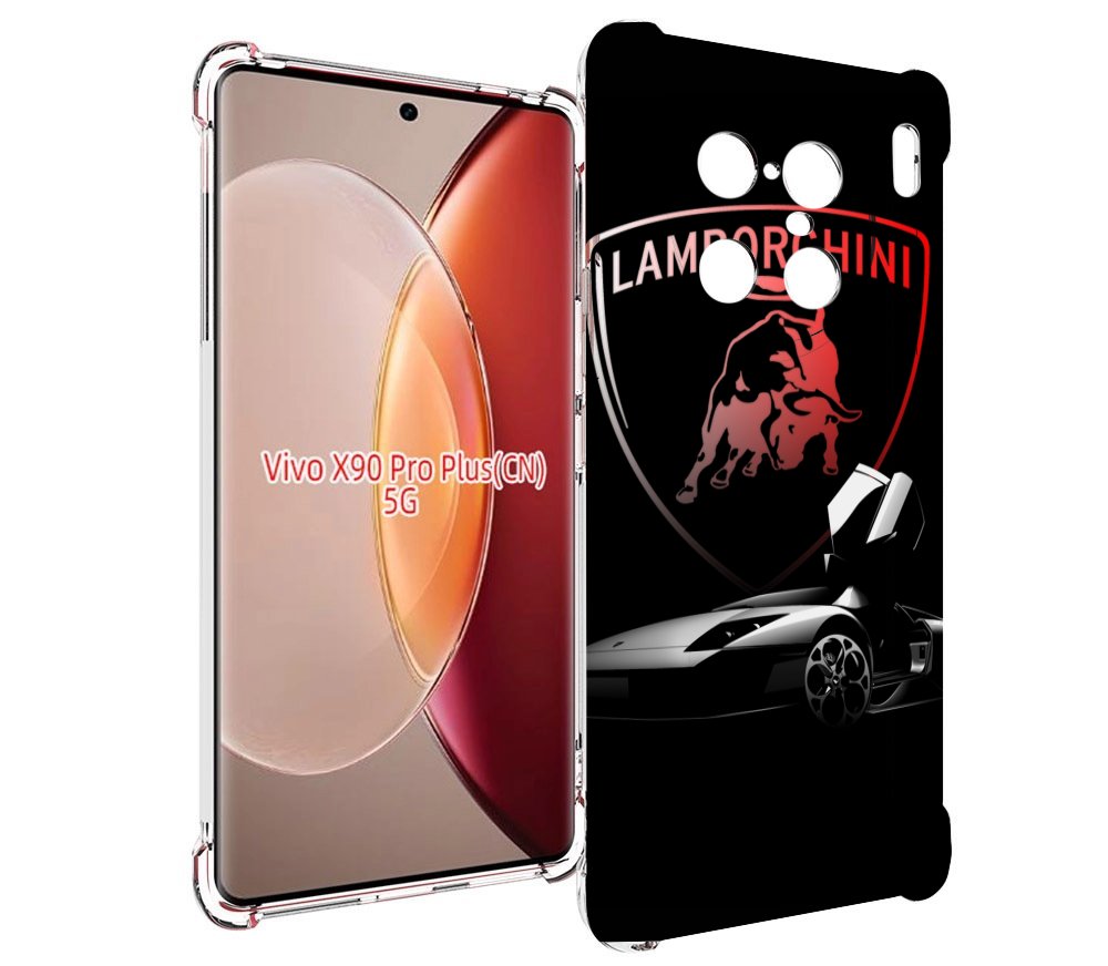 

Чехол MyPads Ламборгини-black мужской для Vivo X90 Pro Plus, Прозрачный, Tocco