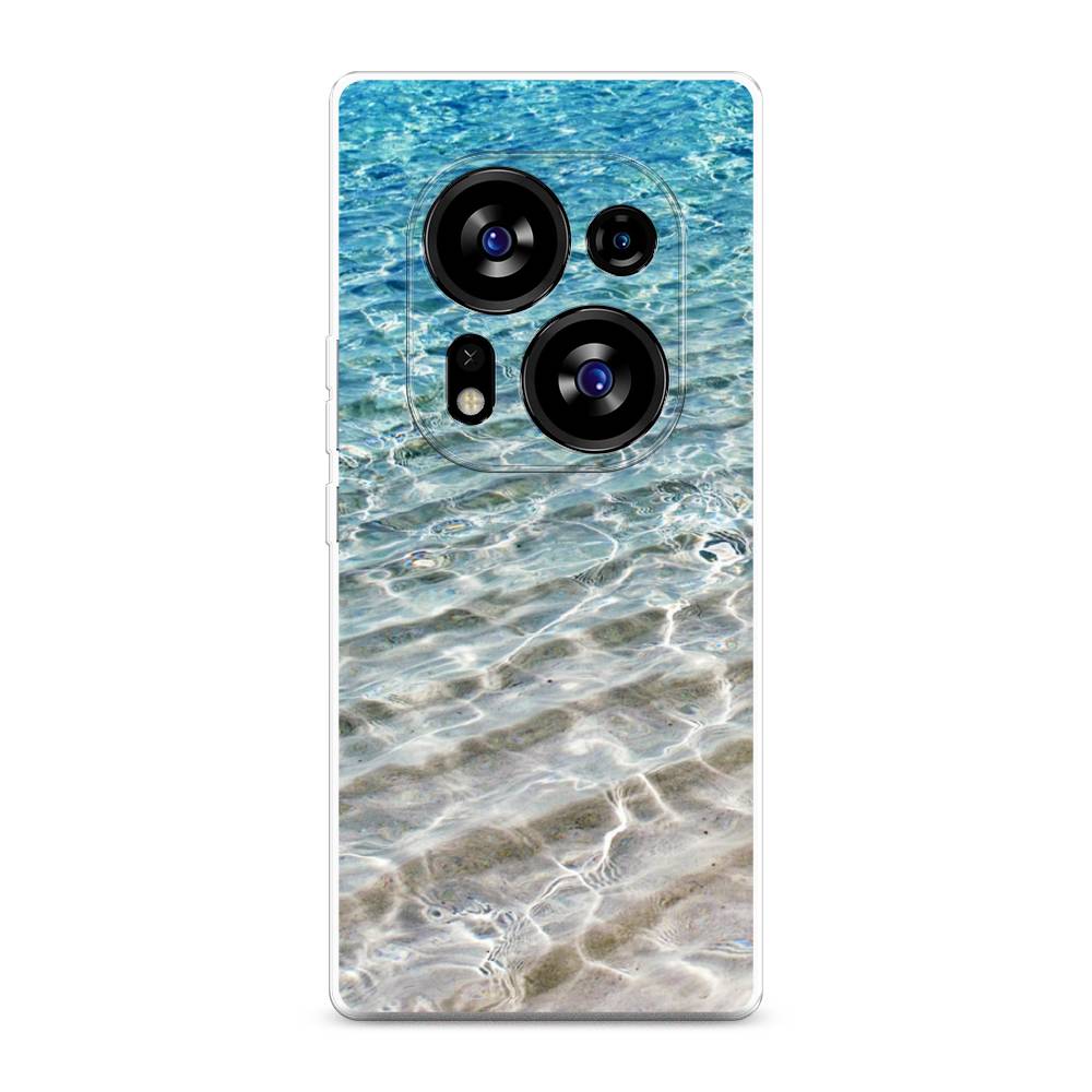 

Чехол Awog на Tecno Phantom X2"Волны 10", Голубой, 303350-4