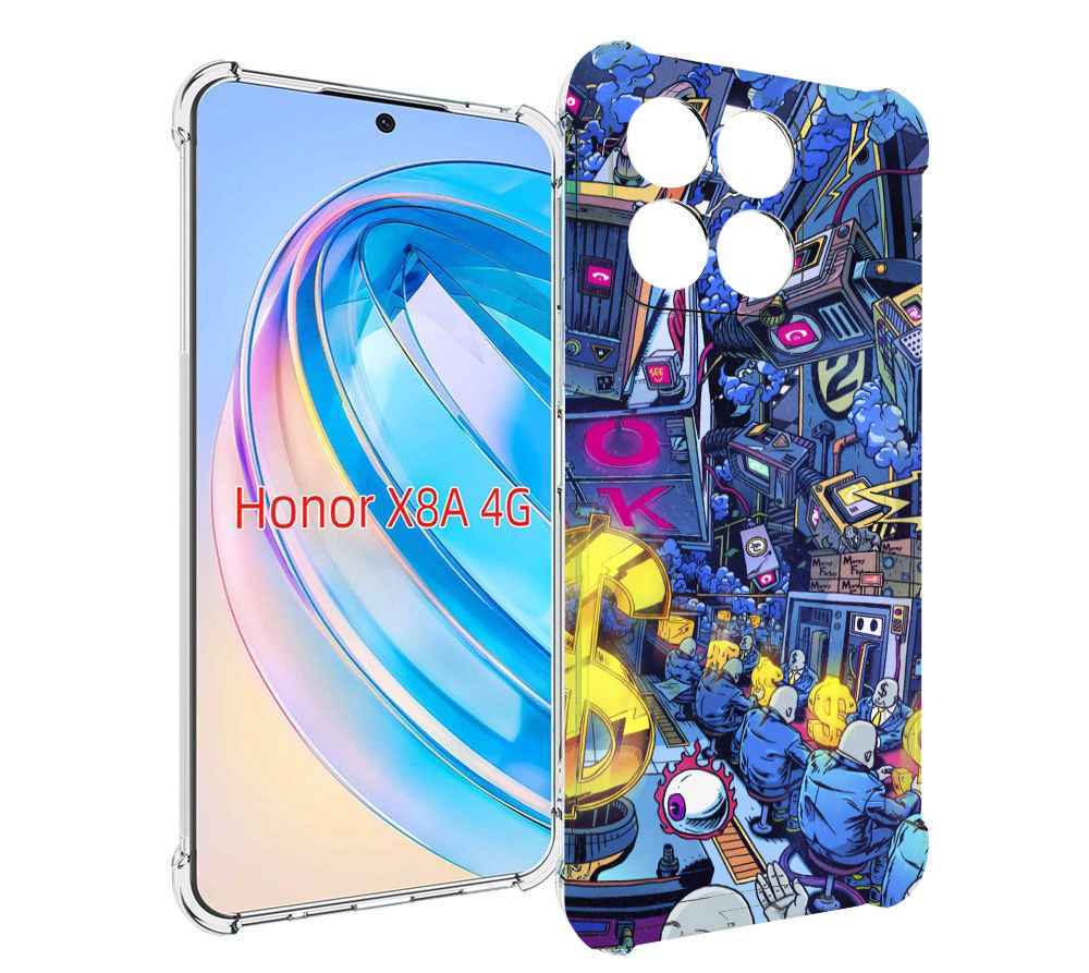 

Чехол MyPads футуристичная картинка для Honor X8a, Tocco