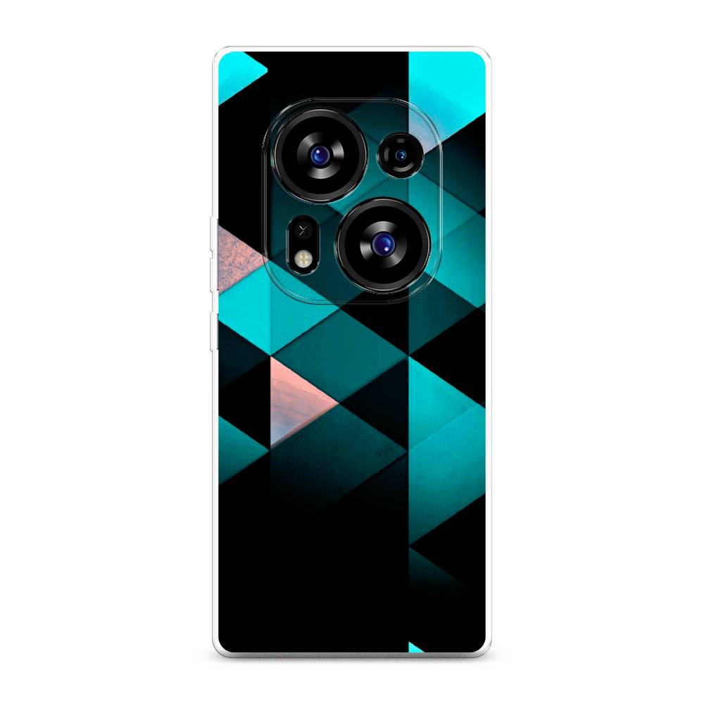 

Чехол Awog на Tecno Phantom X2"Геометрия 16", Голубой;черный, 303350-3