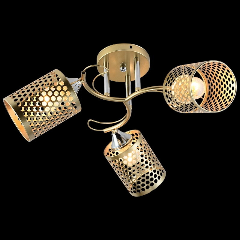 

Люстра потолочная Reluce E27 01322-0.3-03 MATT GOLD+CR 1424163 393060