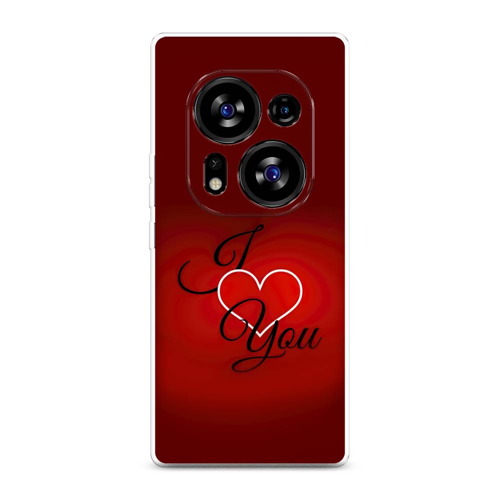 

Чехол Awog на Tecno Phantom X2"I love you 3", Красный;черный, 303350-6