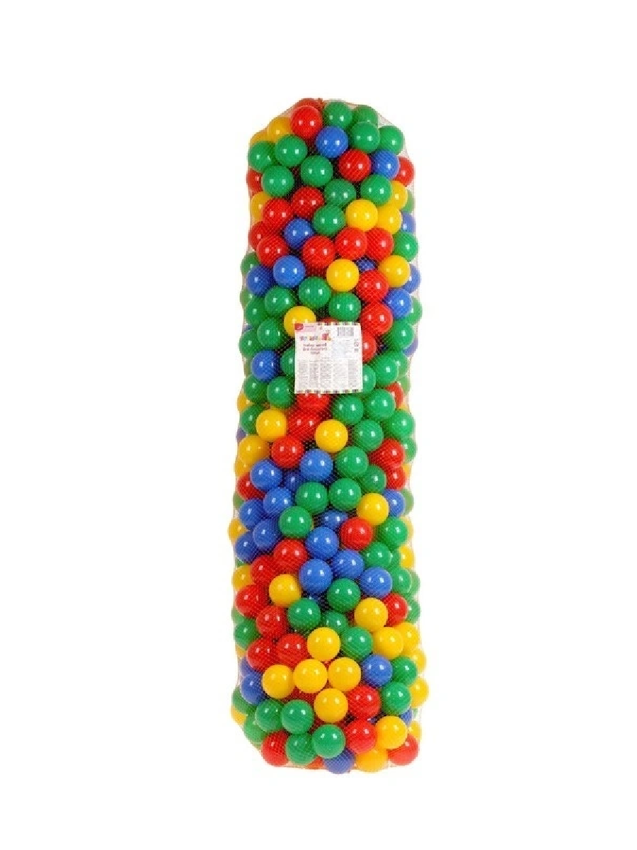 фото Шарики для сухого бассейна крошка я диаметр шара 7,5 см, набор 500 штук, разноцветные