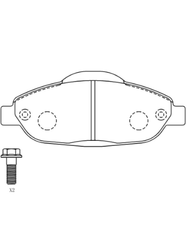 

Тормозные колодки PARAUT передние дисковые E281706