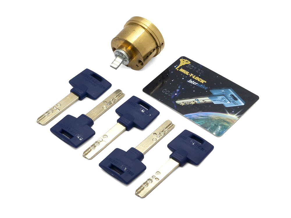 

Цилиндр замка Mul-t-lock Deadbolt Hercular - Interactive+, Серебристый