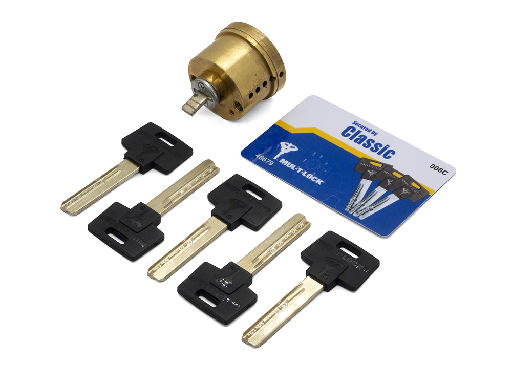 

Цилиндр замка Mul-t-lock Deadbolt Hercular - Classic, Серебристый