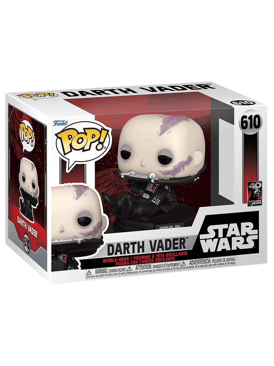 Фигурка Funko POP! Звездные войны Дарт Вейдер без маски Star Wars №610 головотряс 10 см мини фигурка starfriend дарт мол с мечом звездные войны star wars подвижная 4 5 см