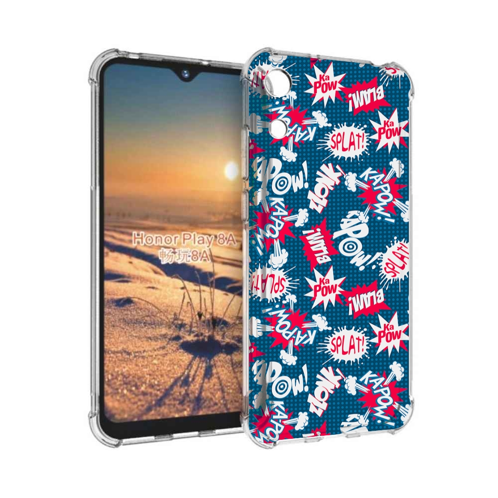 

Чехол бампер MyPads взрывной-принт для Honor 8A, Прозрачный, Tocco