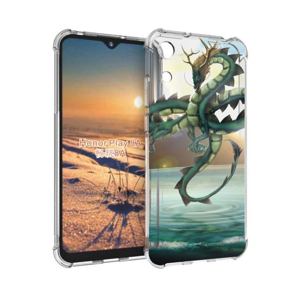 

Чехол бампер MyPads водяной-дракон для Honor 8A, Прозрачный, Tocco
