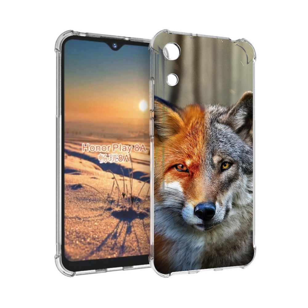 

Чехол бампер MyPads волк-лиса для Honor 8A, Прозрачный, Tocco