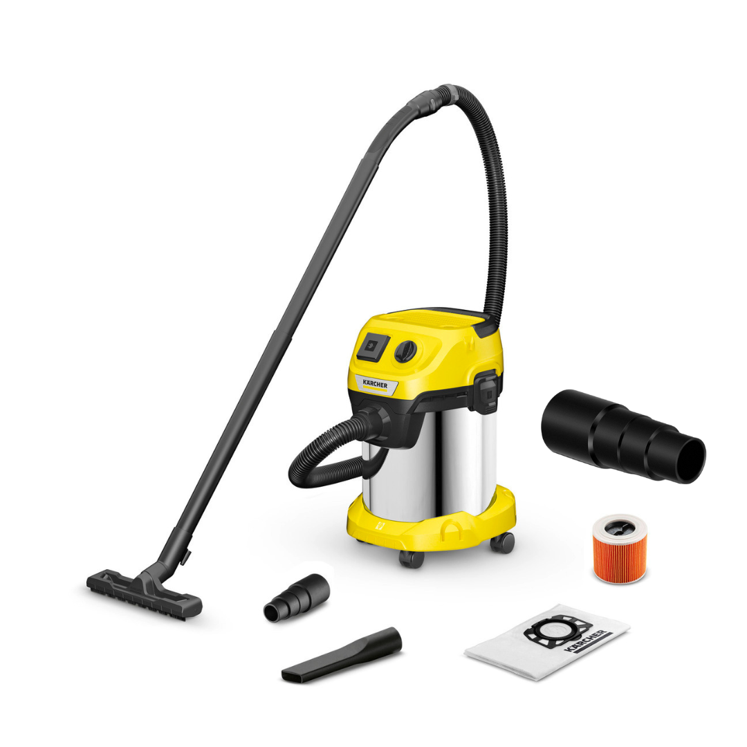 фото Пылесос karcher wd 3 p s v-17/4/20 1.628-190-2 + переходник для электроинструмента 22-35мм