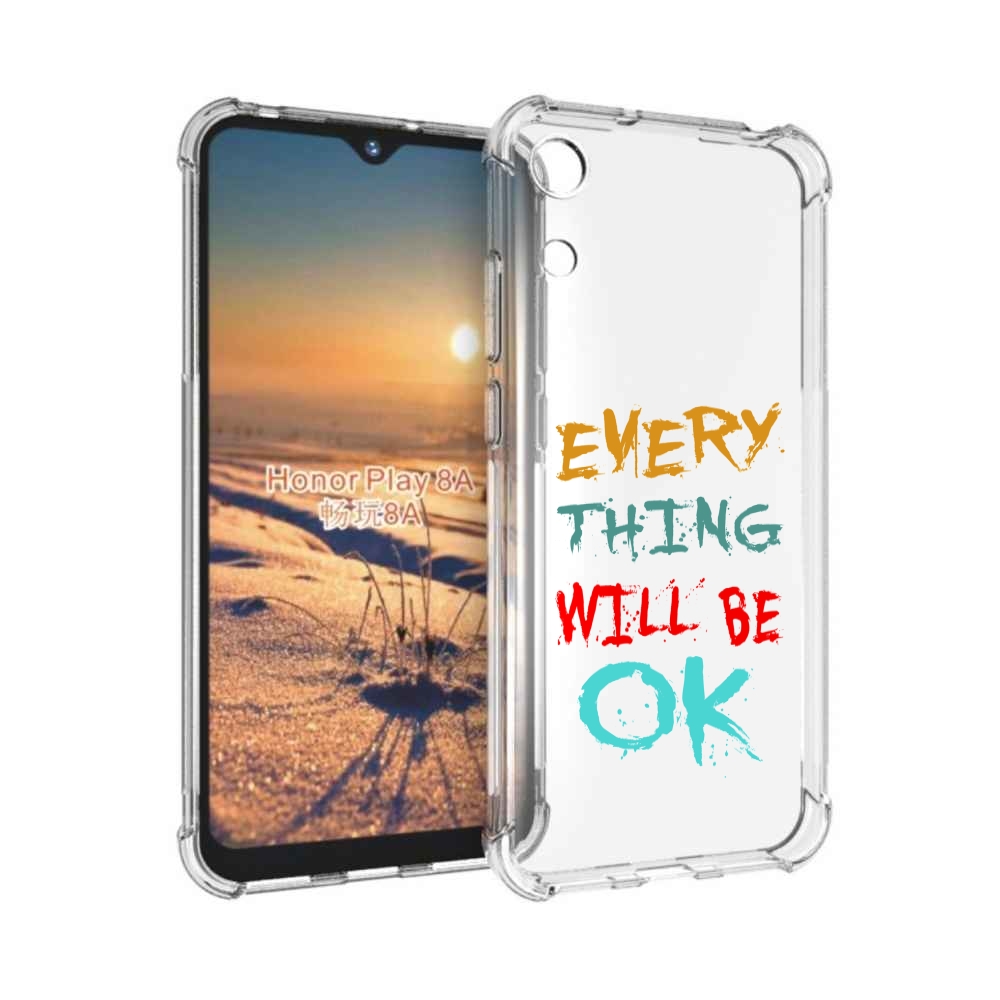 

Чехол бампер MyPads все-будет-хорошо для Honor 8A, Прозрачный, Tocco