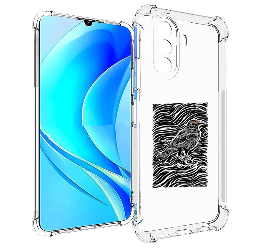 

Чехол MyPads ворон в абстракции для Huawei Nova Y70 / Nova Y70 Plus (MGA-LX9N), Прозрачный, Tocco