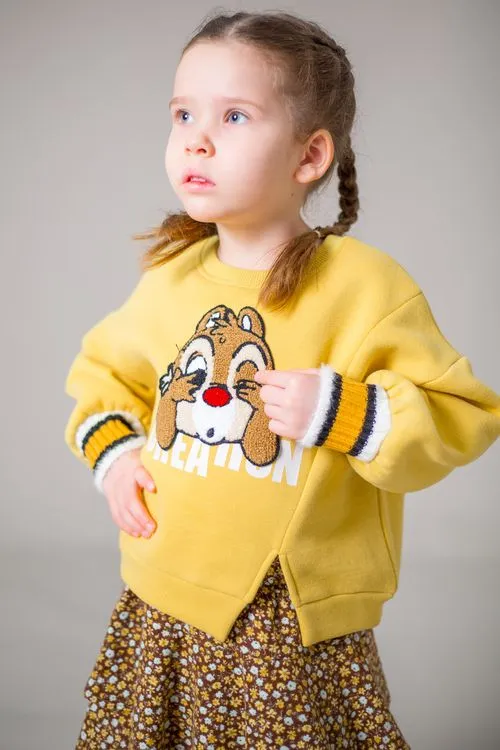 

Свитшот детский Colabear 683680, желтый, 110, 683680