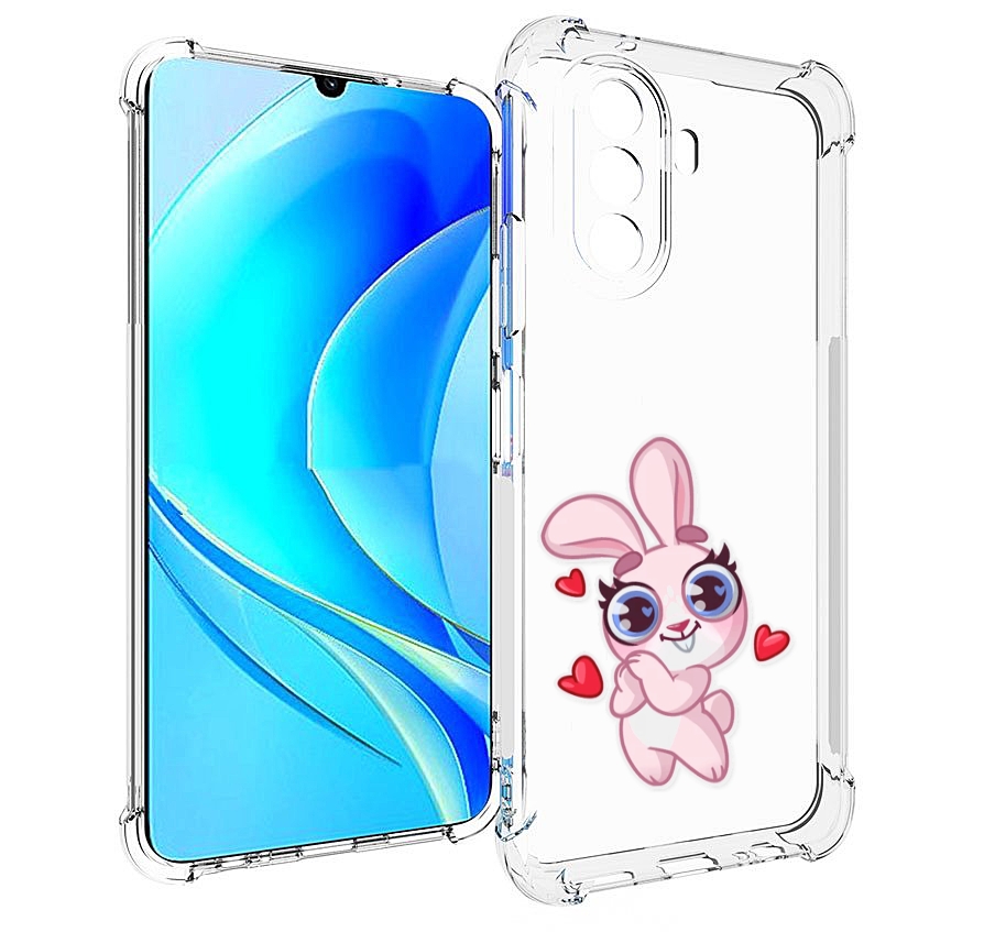 

Чехол MyPads розовый-зайченок для Huawei Nova Y70 / Nova Y70 Plus (MGA-LX9N), Прозрачный, Tocco