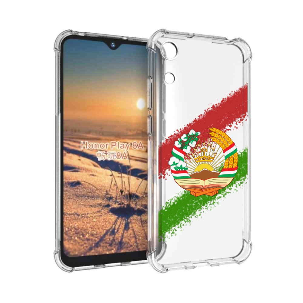 

Чехол бампер MyPads герб флаг Таджикистана для Honor 8A, Прозрачный, Tocco